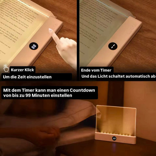 Book Glow - Dein 2-in-1 LED-Nachtlicht & ultraflaches Buchlicht für entspanntes Lesen
